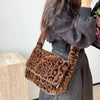 Leopard Fur Design Handbags