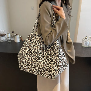Leopard Print (Canvas) Beach Bags