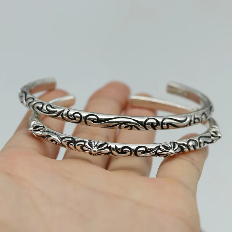 Silver Vine (925 Sterling) Cuff Bracelet