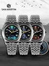 San Martin 'Rabbit Hair' Dial Men's Dress Watch