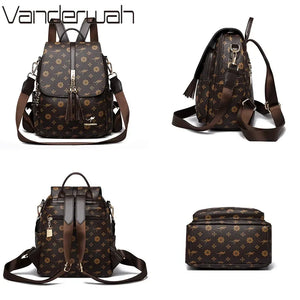 Leather Ladies (Kangaroo/Design) Backpack