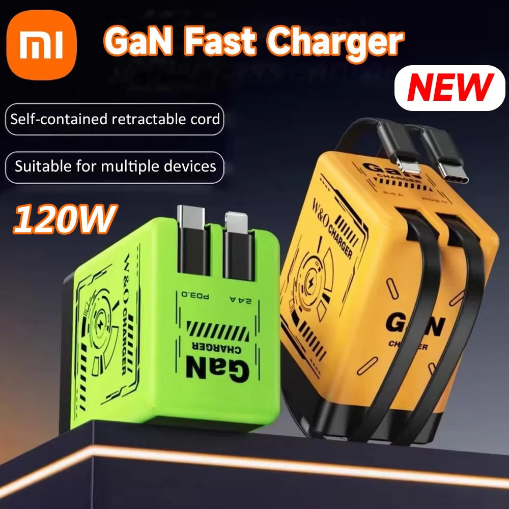 Charger Fast (GaN120W) (Retractable)