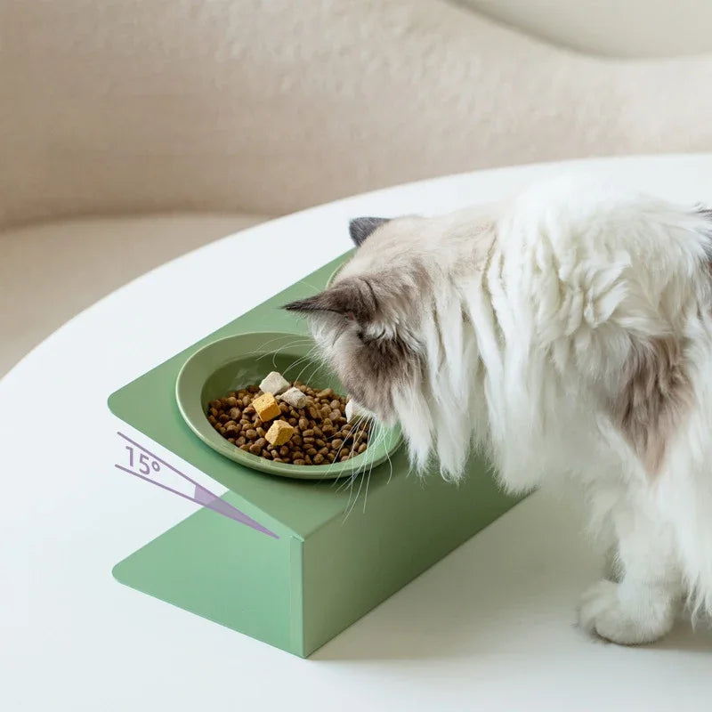 Pet Double Ceramic Bowls (with Stand)(USA)