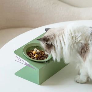 Pet Double Ceramic Bowls (with Stand)(USA)