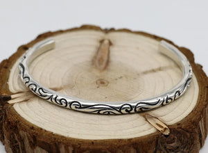 Silver Vine (925 Sterling) Cuff Bracelet