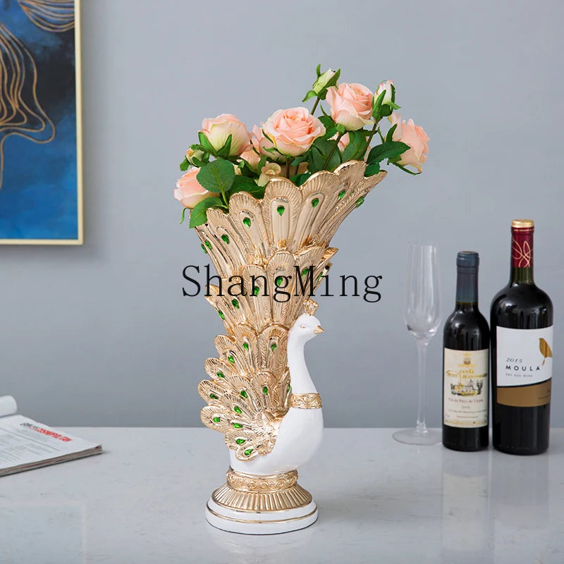 Peacock Flower Vase