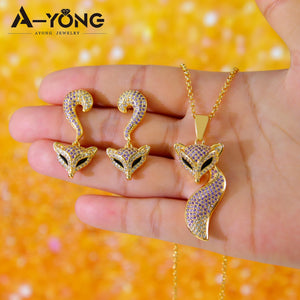 Miss Fox (Necklace Earrings Set 21k)