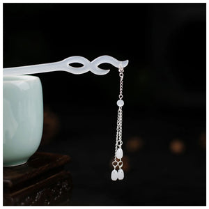 Wooden Moon/Flower Hair Sticks