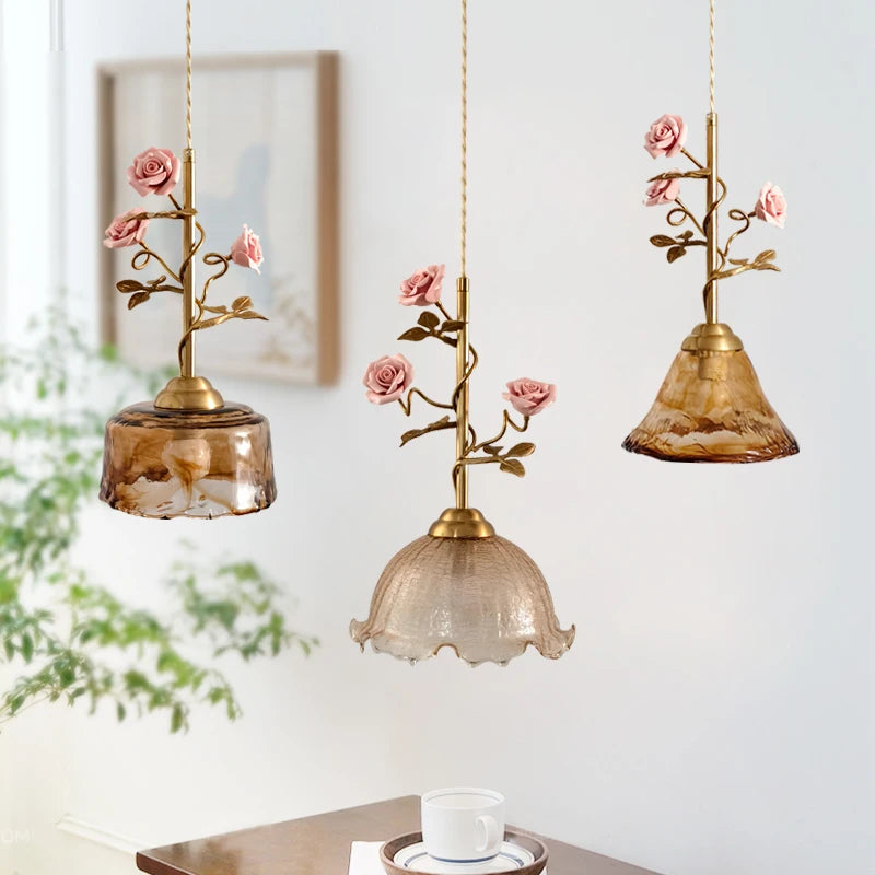 French Country-Rose Chandeliers