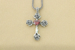Crystal Rose S925 sterling Pendant
