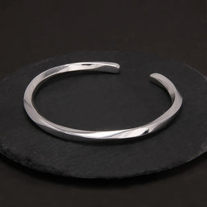 Twisted Cuff (925 Sterling) Bracelet