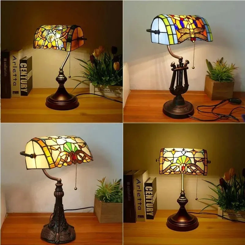 Tiffany (Banker Style) Desk Lamp