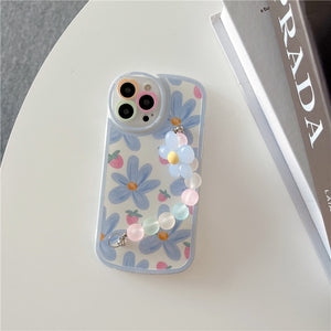 Cute Pearl Flower - Wrist Phone Cases