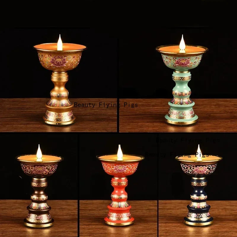 Lotus Flower Candle Decor