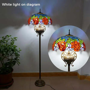 European (stained glass) Floor Lamp