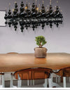 Modern (Black/Gold/White) Chandelier