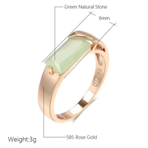 Misty Green Gold Ring