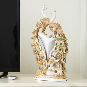 Peacock Home Decor Statue