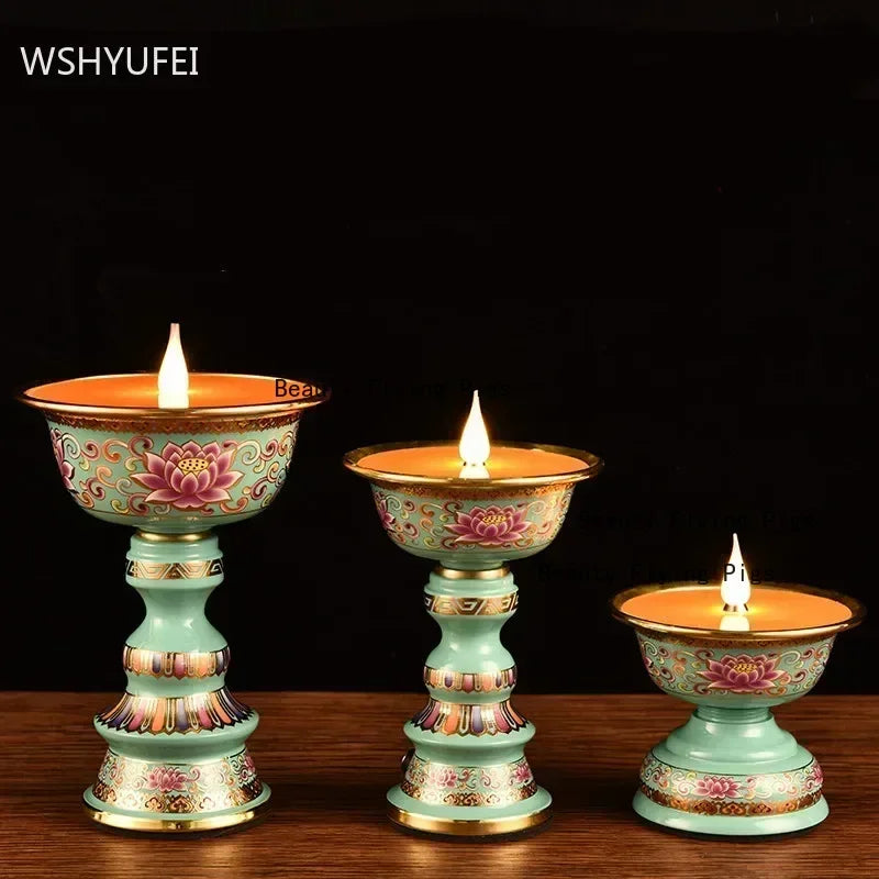 Lotus Flower Candle Decor