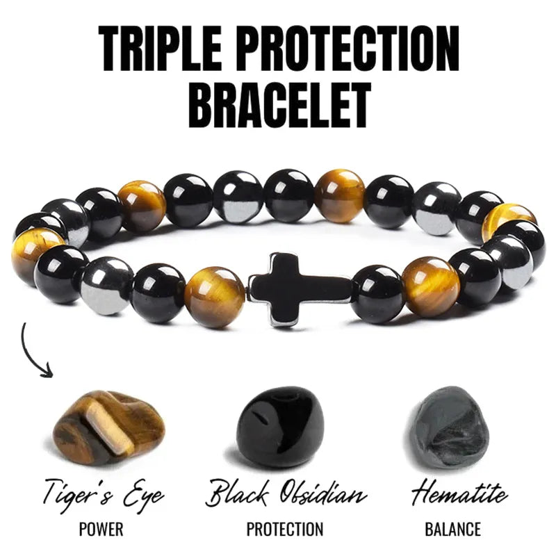 Triple Energy Stone Bracelet