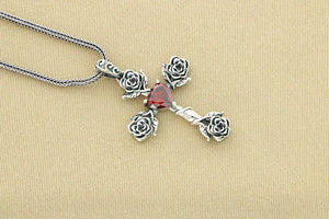 Crystal Rose S925 sterling Pendant
