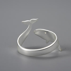 Whale 18K Gold/Sterling Ring