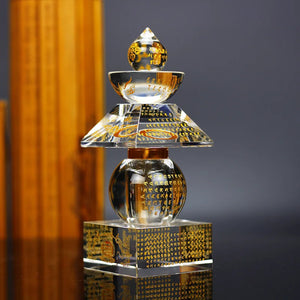 Buddhism Crystal Stupa Tower