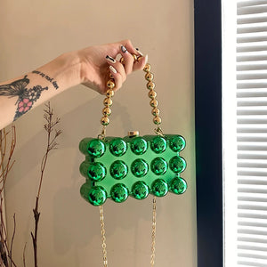 Bubble Square Clutch Purse