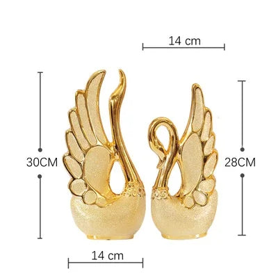 Golden Swans (2pcs) Decor