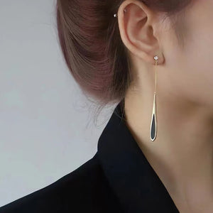 Black/Gold - Waterdrop Earrings