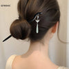Wooden Moon/Flower Hair Sticks