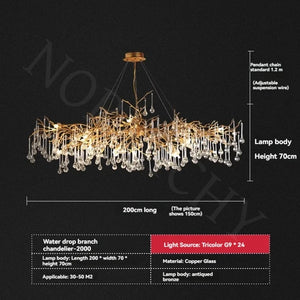 Luxury French (Branch) Chandelier
