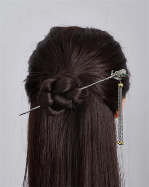 Orchid Jade (S925 Sterling) Hairpin
