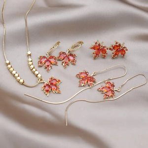 Maple Leaf Fashion - Jewelry Set