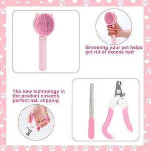 PET (8Pcs) Cat Brush Beauty Kit