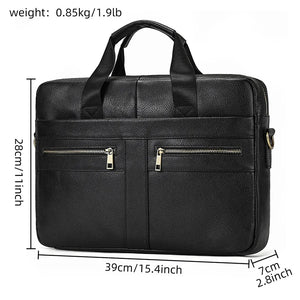 Men's Briefcase Genuine Leather