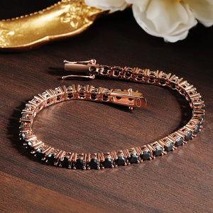 Black Moissanite (Sterling) Bracelet