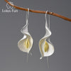 Lily Flower 18k Earrings