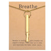 BREATHING Anxiety/Mindfulness Positive Relief Necklace