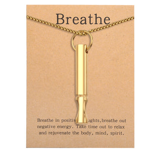 BREATHING Anxiety/Mindfulness Positive Relief Necklace