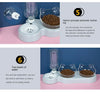 Pet Elevated Cat Bowls (Double)
