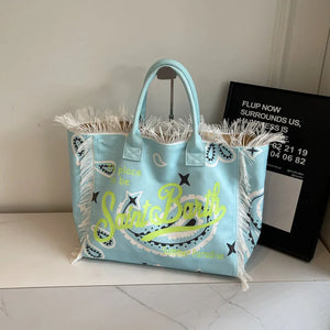 Saint Barth (Canvas) Beach Bags