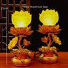 Lotus Buddha (LED) Lamps (pair)