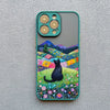 Black Cat/Landscape iPhone Cases