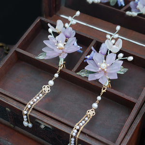 Butterfly Flower Hairclips (1pair)