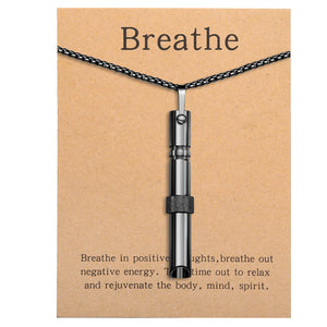 BREATHING Anxiety/Mindfulness Positive Relief Necklace