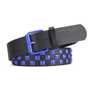 Checker Style Leather Belts