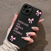 Pink Bow (God Love) iPhone Cases