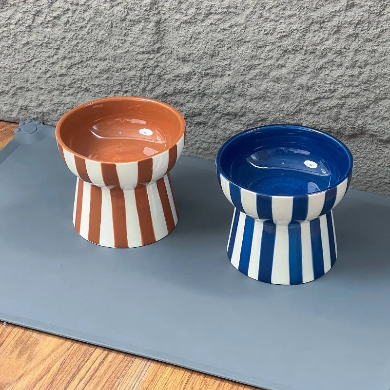 Pet Bowls - Stylish Elevated (non-tip/anti-slip)