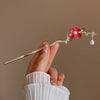 Floral Pearl Hairpins